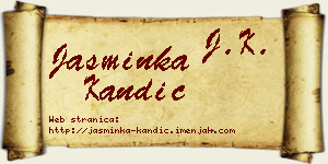 Jasminka Kandić vizit kartica